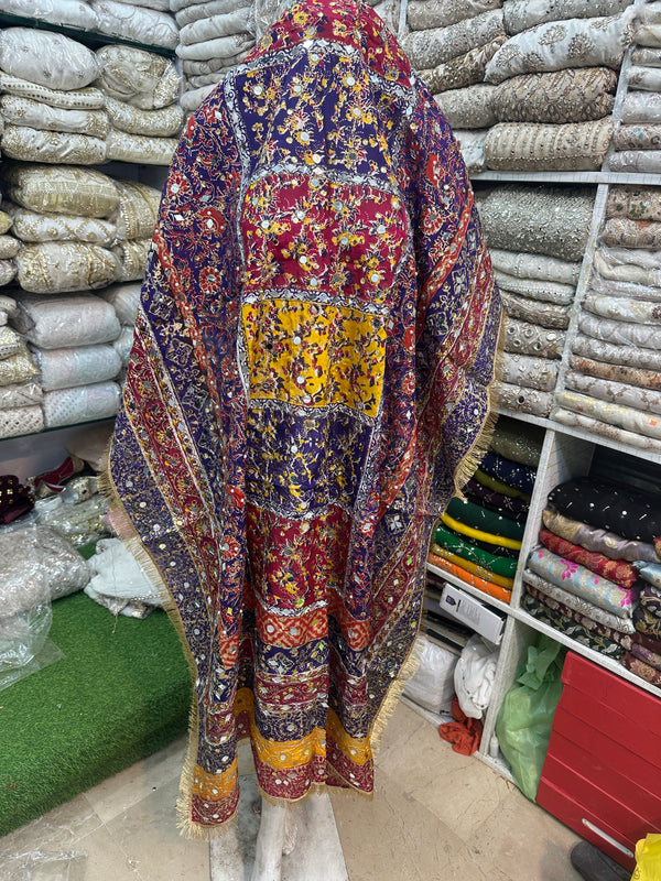 Miror work shawal /malabis/full heavy pure silk